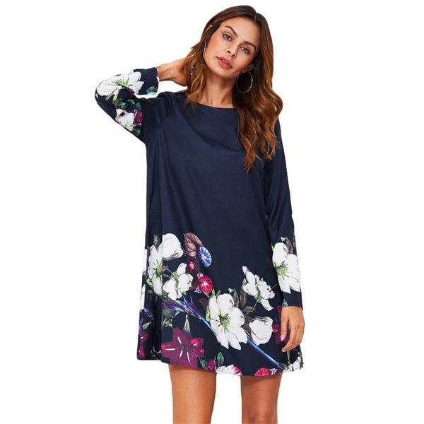 Printed Flower Dress