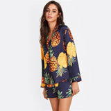 "Pineapple" Long Sleeve Pajamas