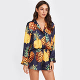 "Pineapple" Long Sleeve Pajamas