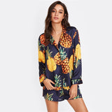 "Pineapple" Long Sleeve Pajamas