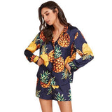 "Pineapple" Long Sleeve Pajamas
