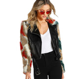 Fur Sleeved Biker Jacket