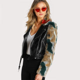 Fur Sleeved Biker Jacket