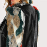Fur Sleeved Biker Jacket