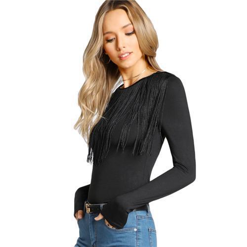 Crew Neck Long Sleeve T-Shirt