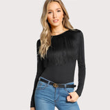 Crew Neck Long Sleeve T-Shirt