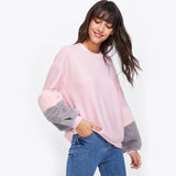 Pink Drop Shoulder Sweatshirt