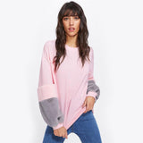 Pink Drop Shoulder Sweatshirt