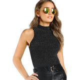 Ribbed Glitter Tank Top