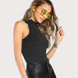 Ribbed Glitter Tank Top