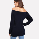 Black Pearl Off The Shoulder Shirt