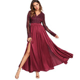 Burgundy Party Dress
