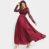 Burgundy Party Dress