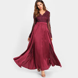 Burgundy Party Dress