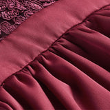 Burgundy Party Dress
